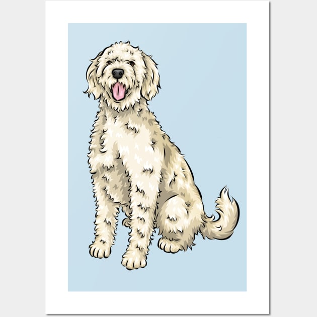 Labradoodle Wall Art by Shirin Illustration